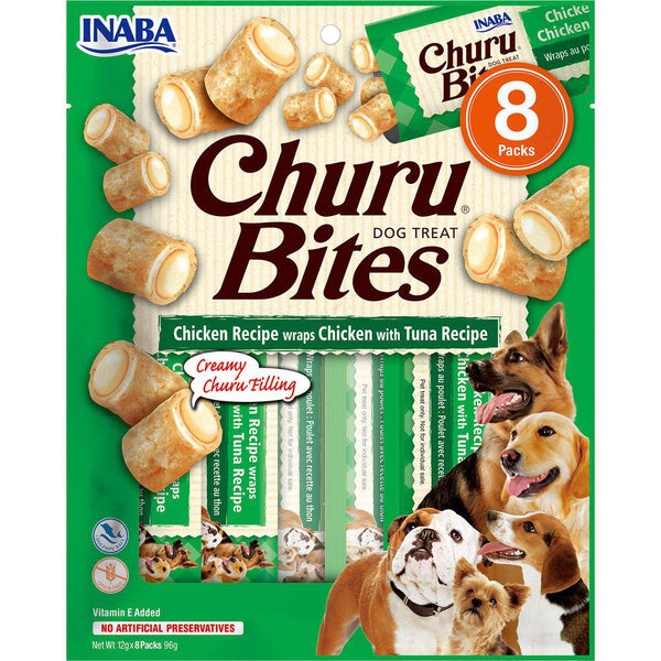 Churu Dog Bites Chicken Wraps with Tuna 8stk