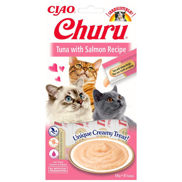 Churu Cat med Tuna og Laks, 4stk