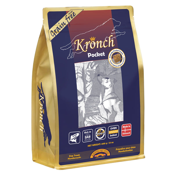 Kronch Pocket Laks 600g, Kornfri, perfekte til træning