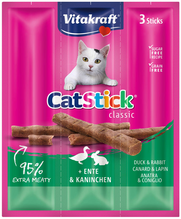 Vitakraft Cat Stick® med and og kanin kattegodbid