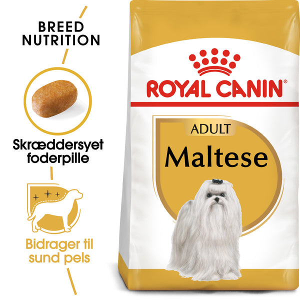 Royal Canin Maltese Adult 1,5kg, tilpasset Maltese Pels og hud