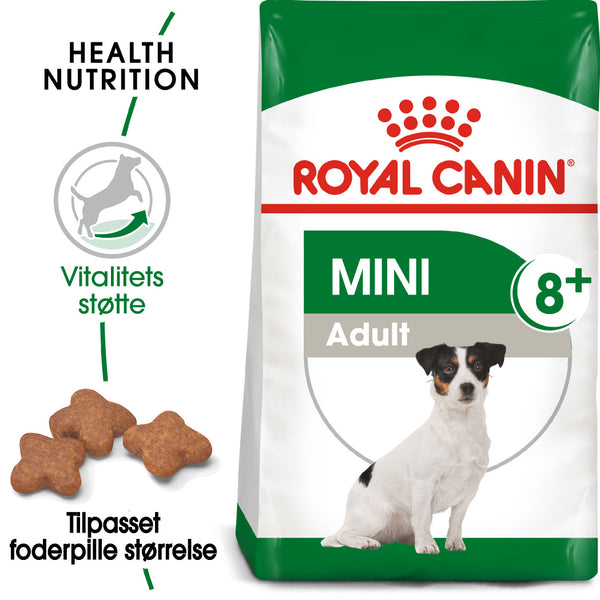 Royal Canin Mini Adult 8+ 2kg, til hunde over 8 år