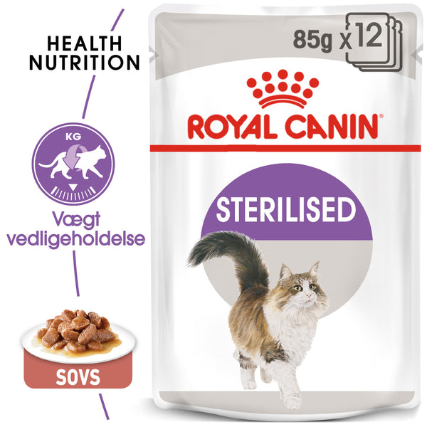 Royal Canin Sterilised Gravy Adult Vådfoder til kat 12x85g