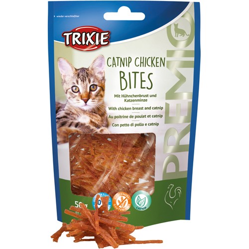 Trixie premio catnip chicken bites 50g kattegodbid