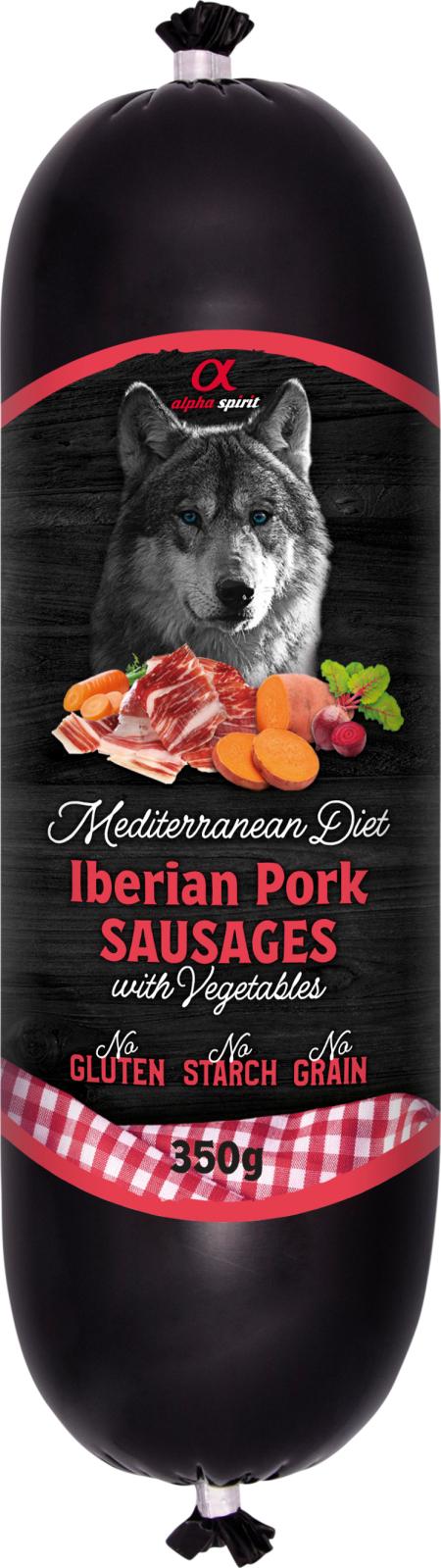 AlphaSpirit Mediterranean Iberian Pork pølse (svinekød) 350 g