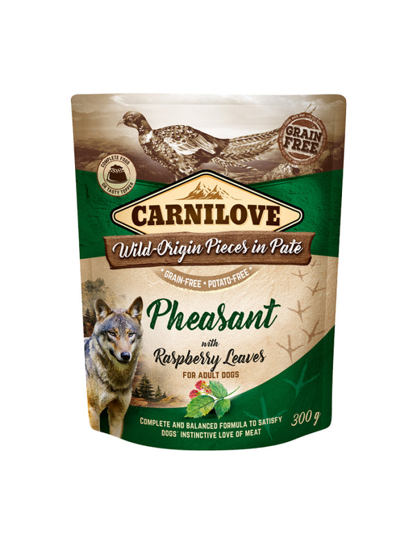 Carnilove Paté Fasan m. Hindbær Blade 300g vådfoder til hund