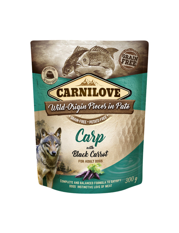 Carnilove Paté Karpe med Sorte gulerødder 300g vådfoder til hund