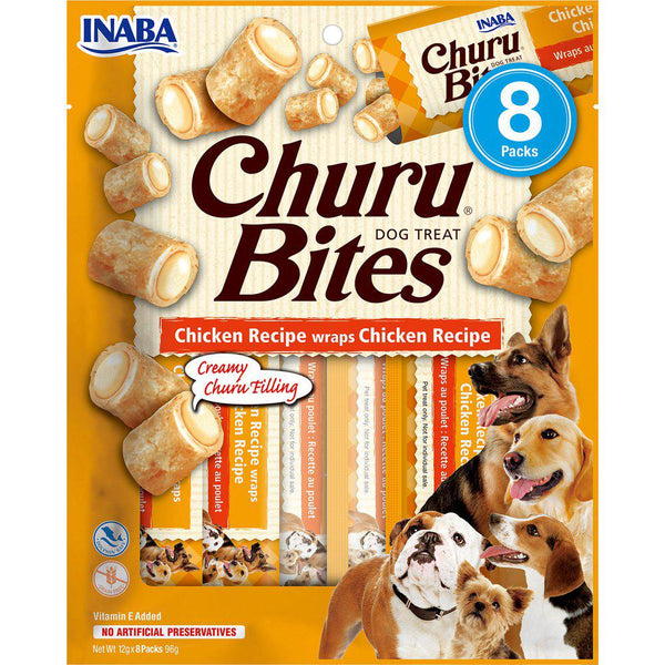 Churu Dog Bites Chicken Wraps 8stk