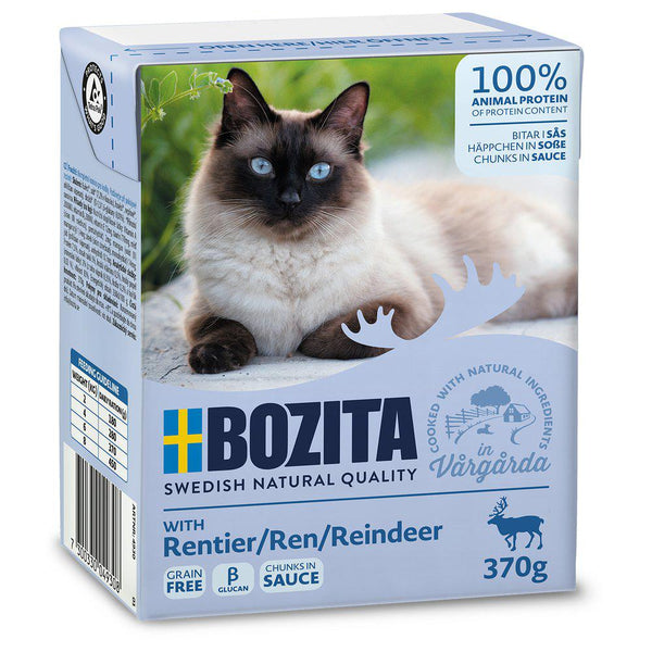 Bozita Vådfoder Til Katte,  Rensdyr Bidder i sovs, 370g