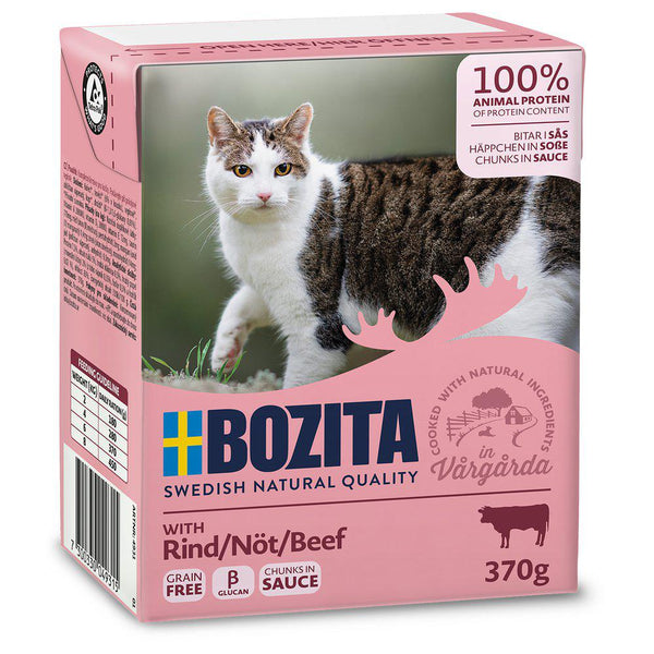 Bozita Vådfoder Til Katte, Oksekød Bidder i sovs, 370g