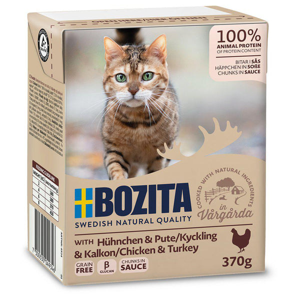 Bozita Vådfoder Til Katte, Kylling Bidder i sovs, 370g