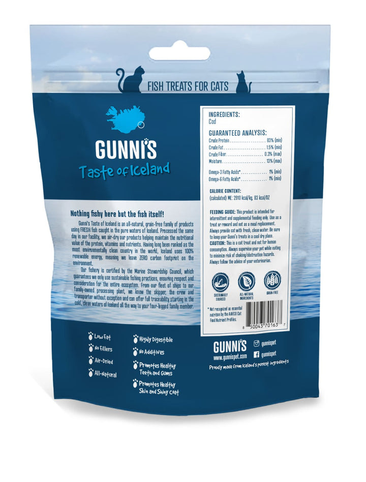 Gunnis Cod Mini Morsel 42,5g, bagside