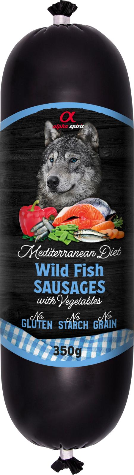 AlphaSpirit Mediterranean Wild Fish pølse 350g