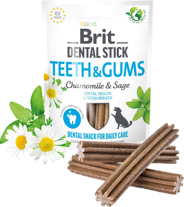Brit Care Dental Stick Teeth & Gums med Chamomile & Sage 7stk