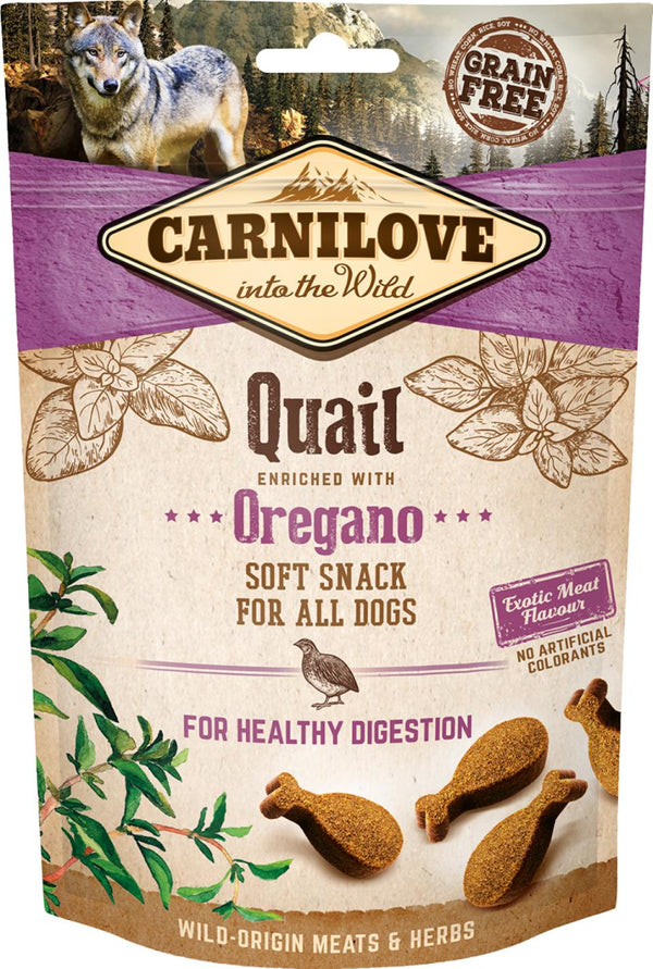 Carnilove Semi Moist Snack Vagtel & Oregano 200g