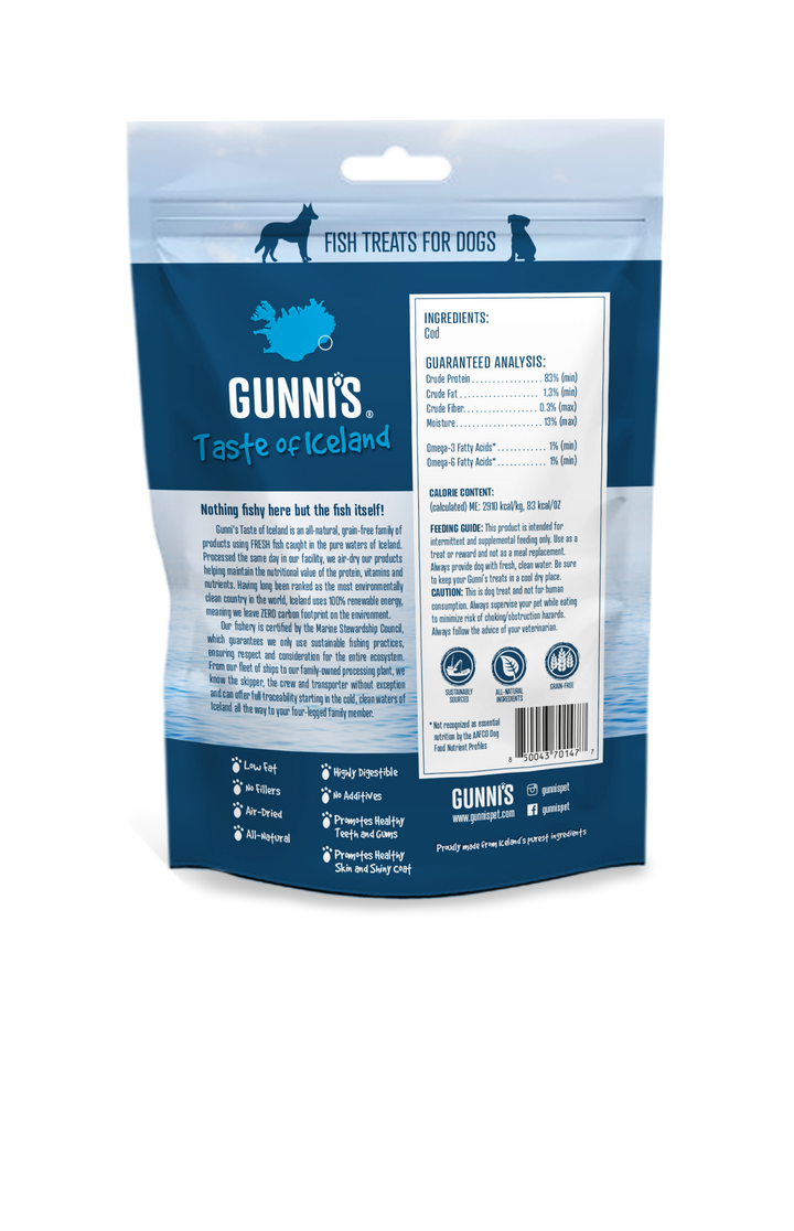 Gunnnis Cod wafers 80g bagside