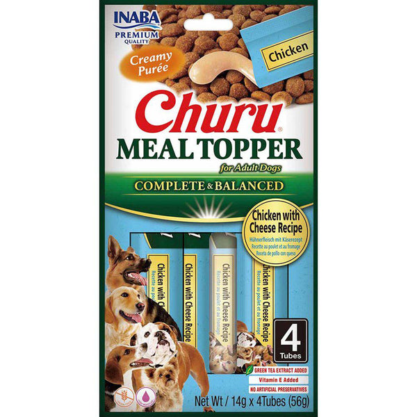 Churu Dog Meal Topper Kylling/Ost 4stk  front