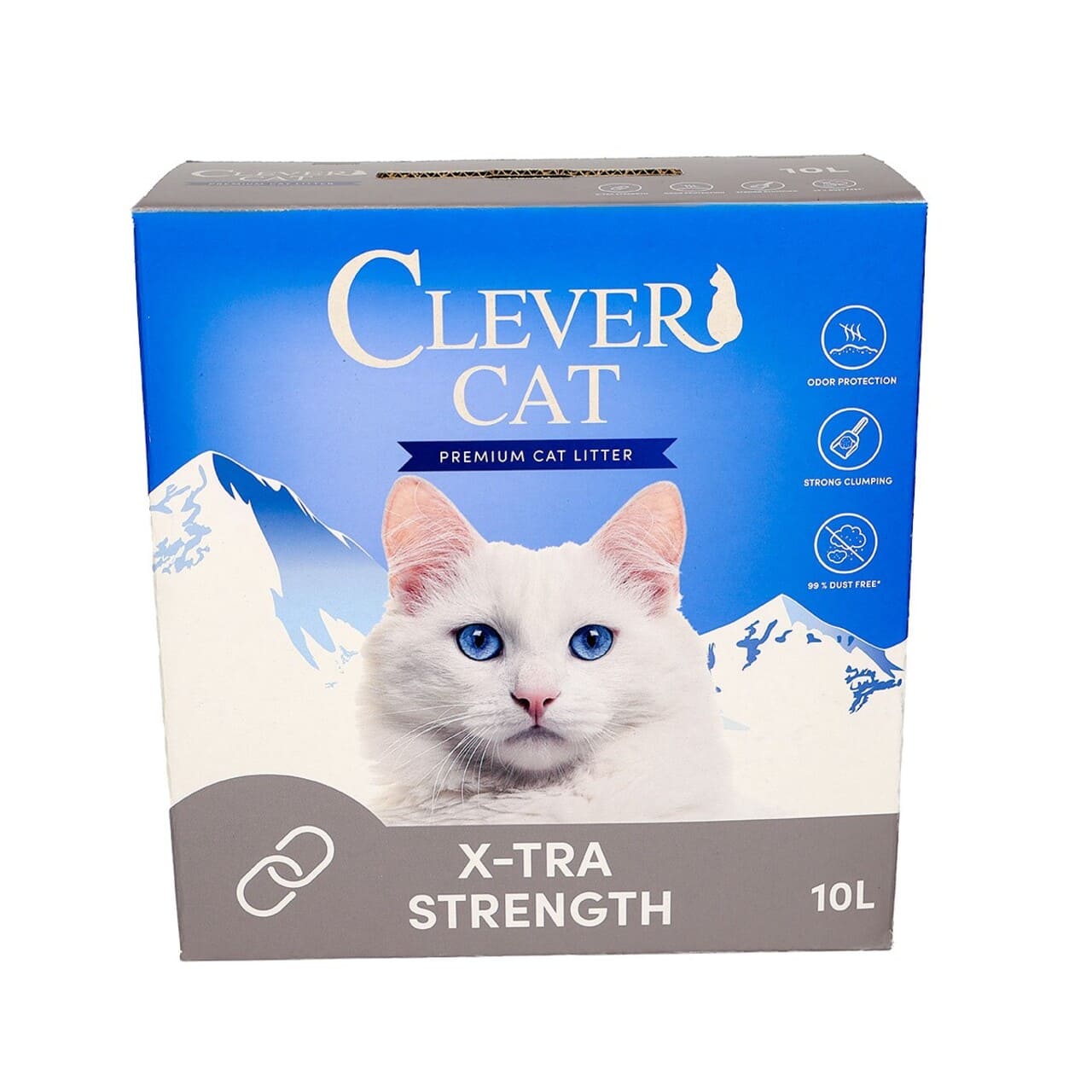 Clever Cat Extra Strength 10L – Ekstra stærk kattegrus – Petpower