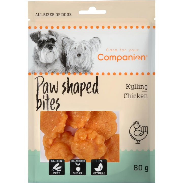 Companion Paw Shape Bites - kylling 80g