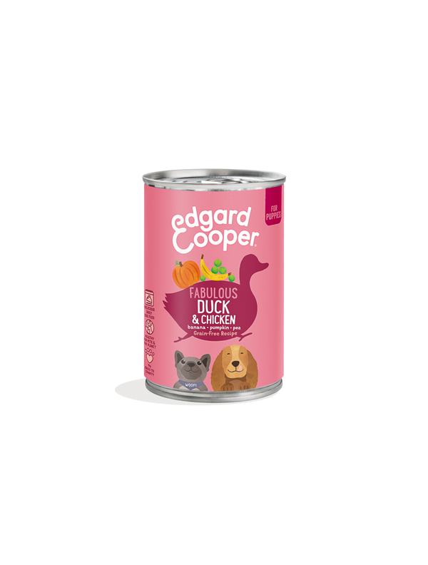 Edgard & Cooper Vådfoder And/Kylling Puppy 400g