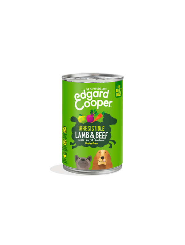 Edgard & Cooper Vådfoder Lam/Okse Adult 400g