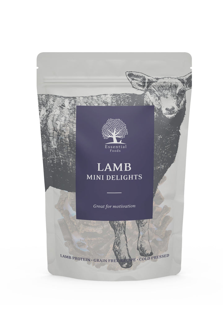 Essentials Lamb mini Delights 100g Forside