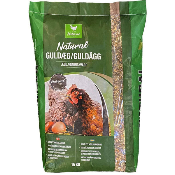 Natural Guldæg 15 kg - fuldfoder til æglæggende høns