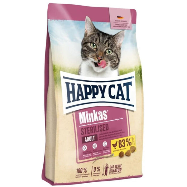 Happy Cat Minkas Sterilised med Fjerkræ, 10kg