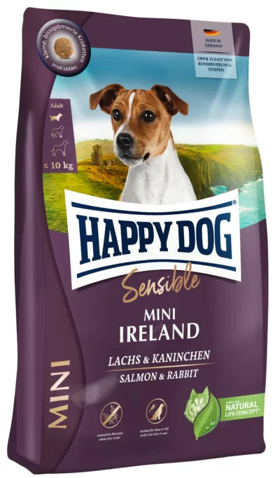 Happy Dog Supreme Mini Sensible Irland 4Kg, Laks og Kanin