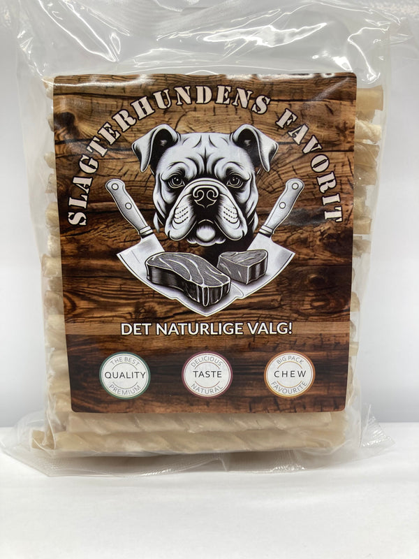 Slagterhundens Favorit twisted sticks natural 500g