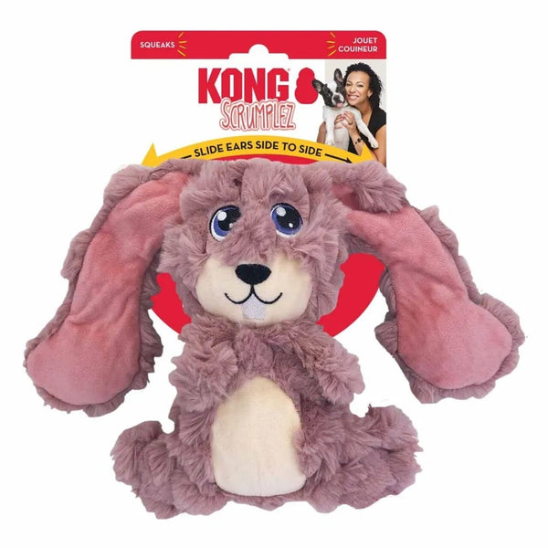 KONG Scrumplez Bunny M – sjov og blød kanin til interaktiv leg