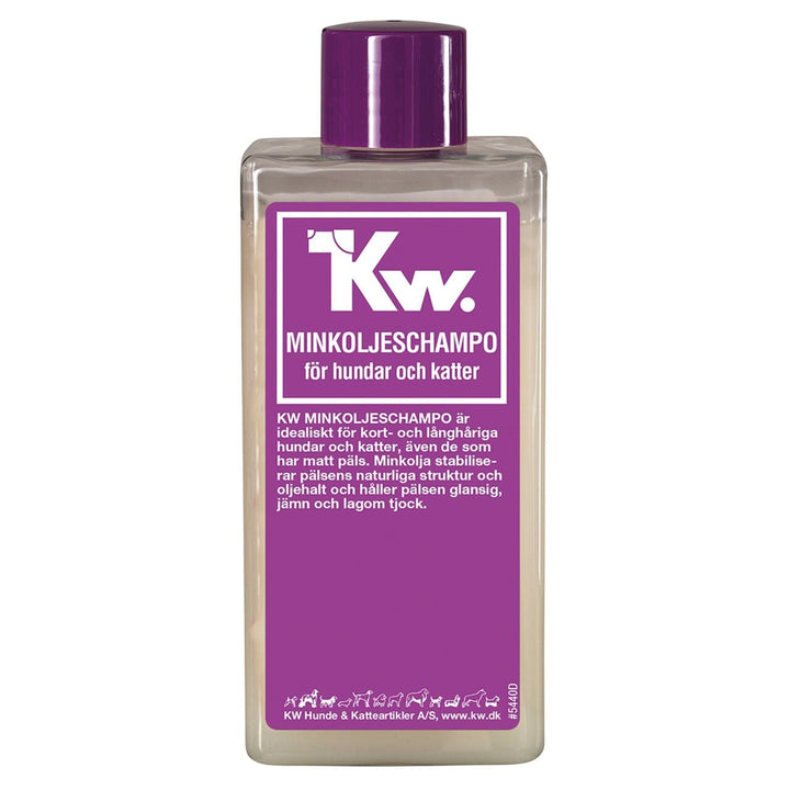 KW Minkolie Shampoo 200ml – Pleje til tør og glansløs pels