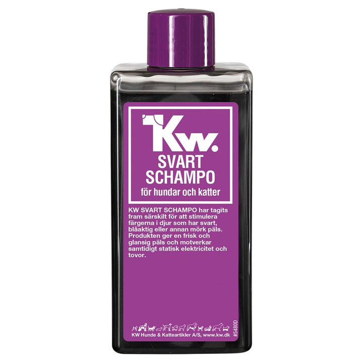 KW Sort Shampoo 200 ml – Glans til mørke pelse hos hund & kat