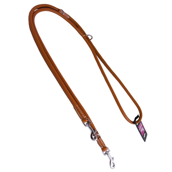 KW Walker rund dressurline Natur 0,8x220 cm læder