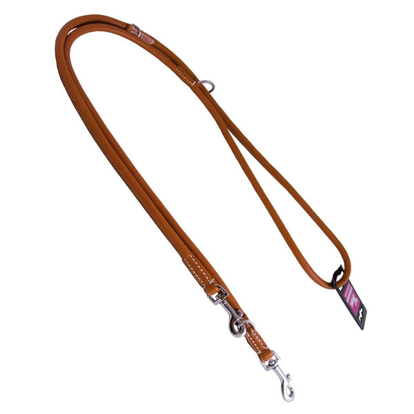 KW Walker rund dressurline Natur 1,2x220 cm læder