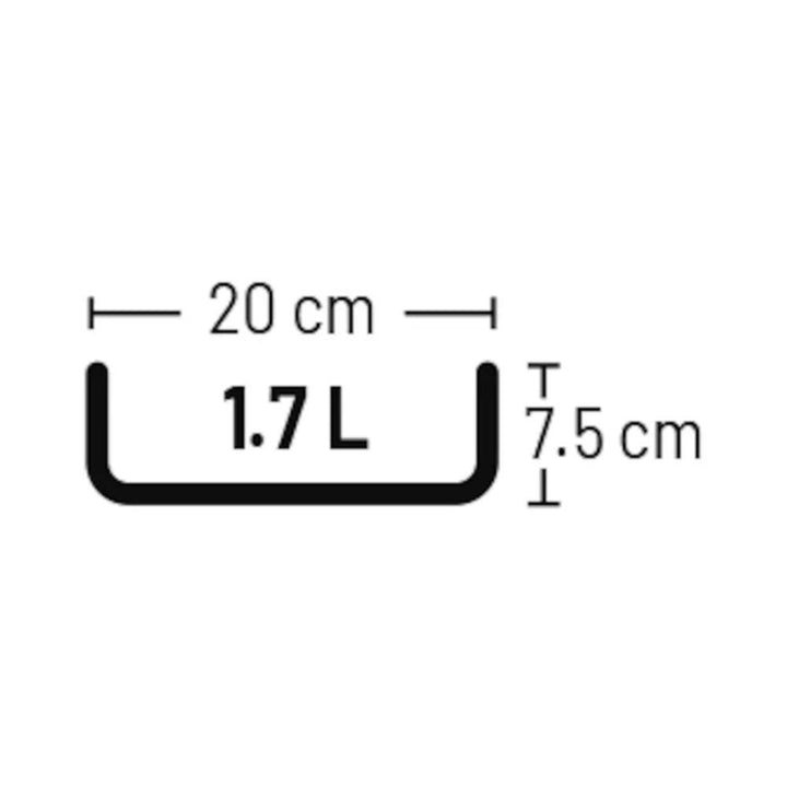 Keramikskål Rocky 1,7L, sort 2