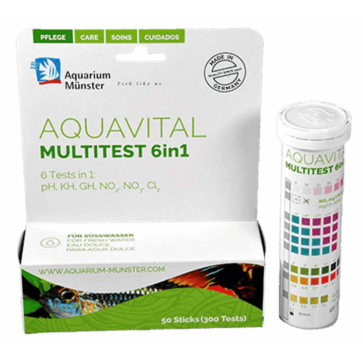Münster Aquavital Multistick 50 stk – 6-i-1 vandtest til akvarium ...