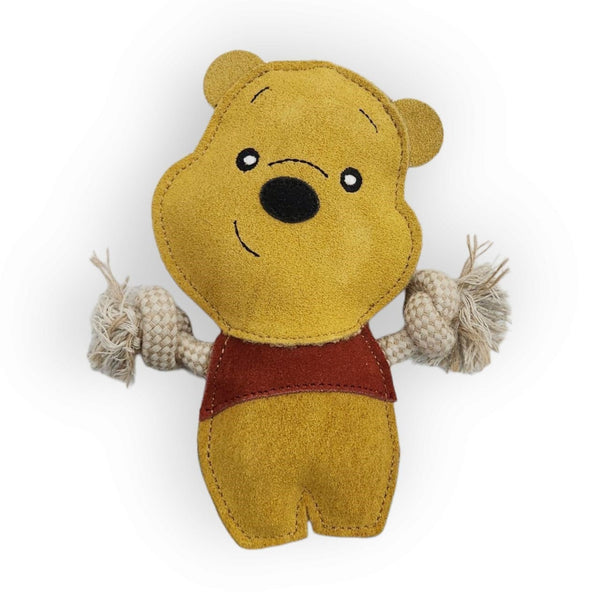 Namastay Bamse i Buffalo ruskind / Kokosfiber / Reb med Piv 20 x 18 cm