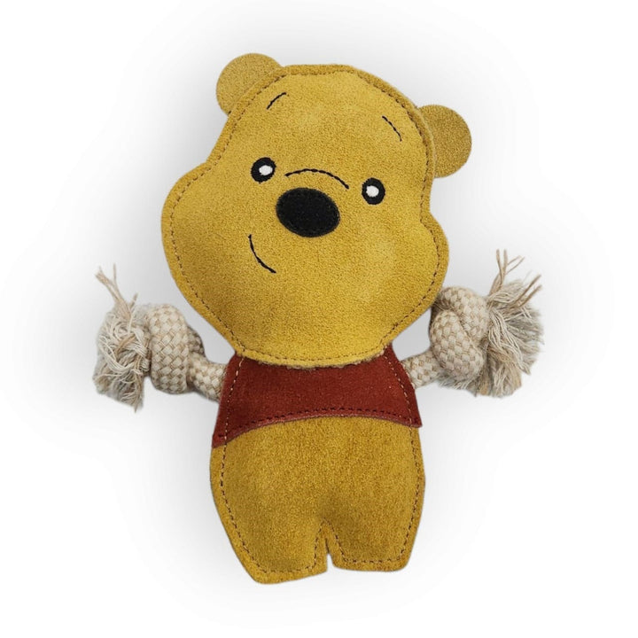 Namastay Bamse i Buffalo ruskind / Kokosfiber / Reb med Piv 20 x 18 cm