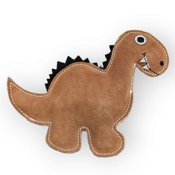 Namastay Dinosaur i Buffalo ruskind/kokosfiber 24x18 cm