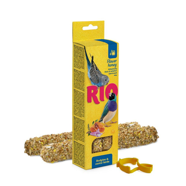 RIO Sticks m. honning, undulater og eksotiske fugle 2x40g