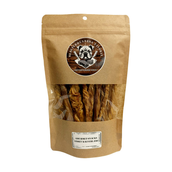 Slagterhundens Gourmet-Snack Snoet Kalveblære Naturlig Hundesnack 150 g