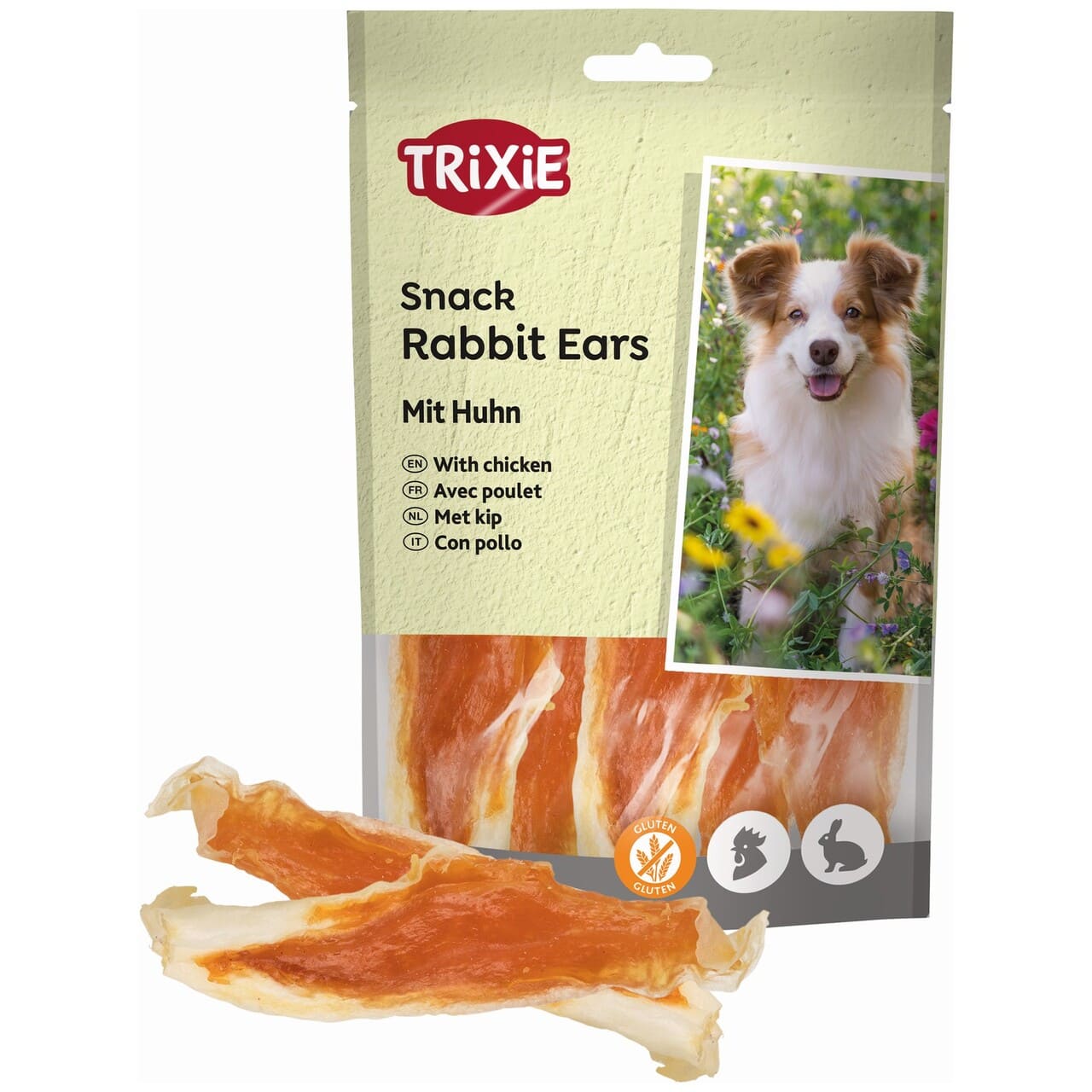 Trixie PREMIO Rabbit Ears 80g – Kaninører med Kylling – Petpower
