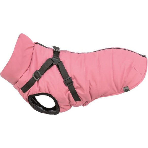 Trixie Pontis Pink Reflect hundedækken med sele 2XS-M