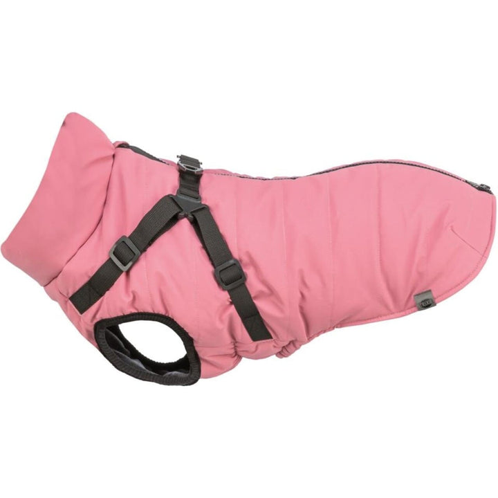 Trixie Pontis Pink Reflect hundedækken med sele 2XS-M