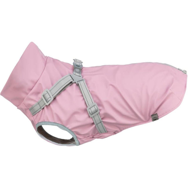Trixie Pontis Pink Regndækken med sele 2XS-M