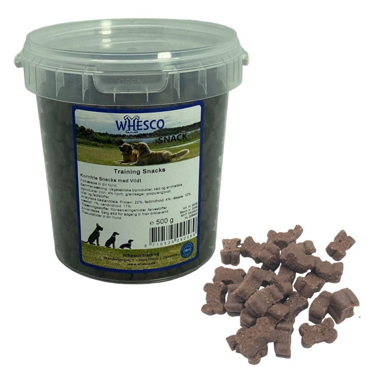 Whesco Kornfri træningsgodbidder 500 g Vildt
