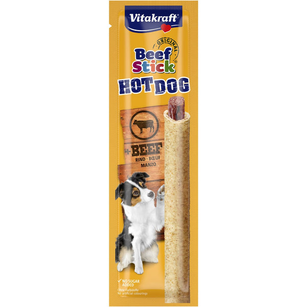 Vitakraft Beef Stick Hotdog 30g – lækker hundesnack med kød