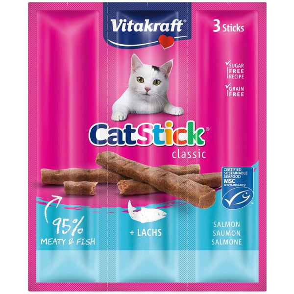 Vitakraft Cat Stick® Laks 3stk kattegodbid