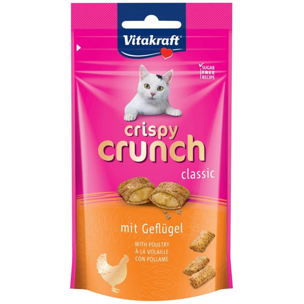 Vitakraft Crispy Crunch med fjerkræ 40 g kattegodbid